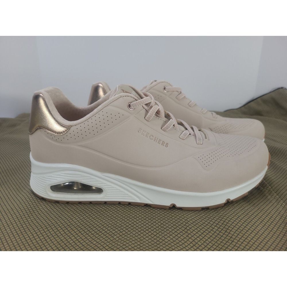 Skechers Street Los‎ Angeles 155196 Uno-Shimmer Away Pink Womens Size 11 - Picture 3 of 7